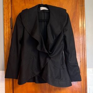 Black blazer with fun collar, good condition, Stella McCartney size 42